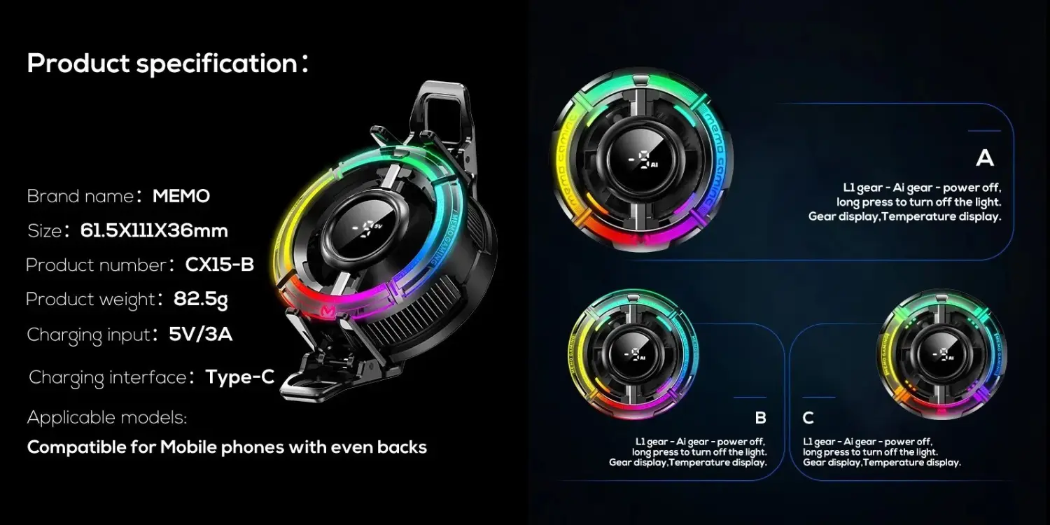 MEMO CX15 Phone Cooler