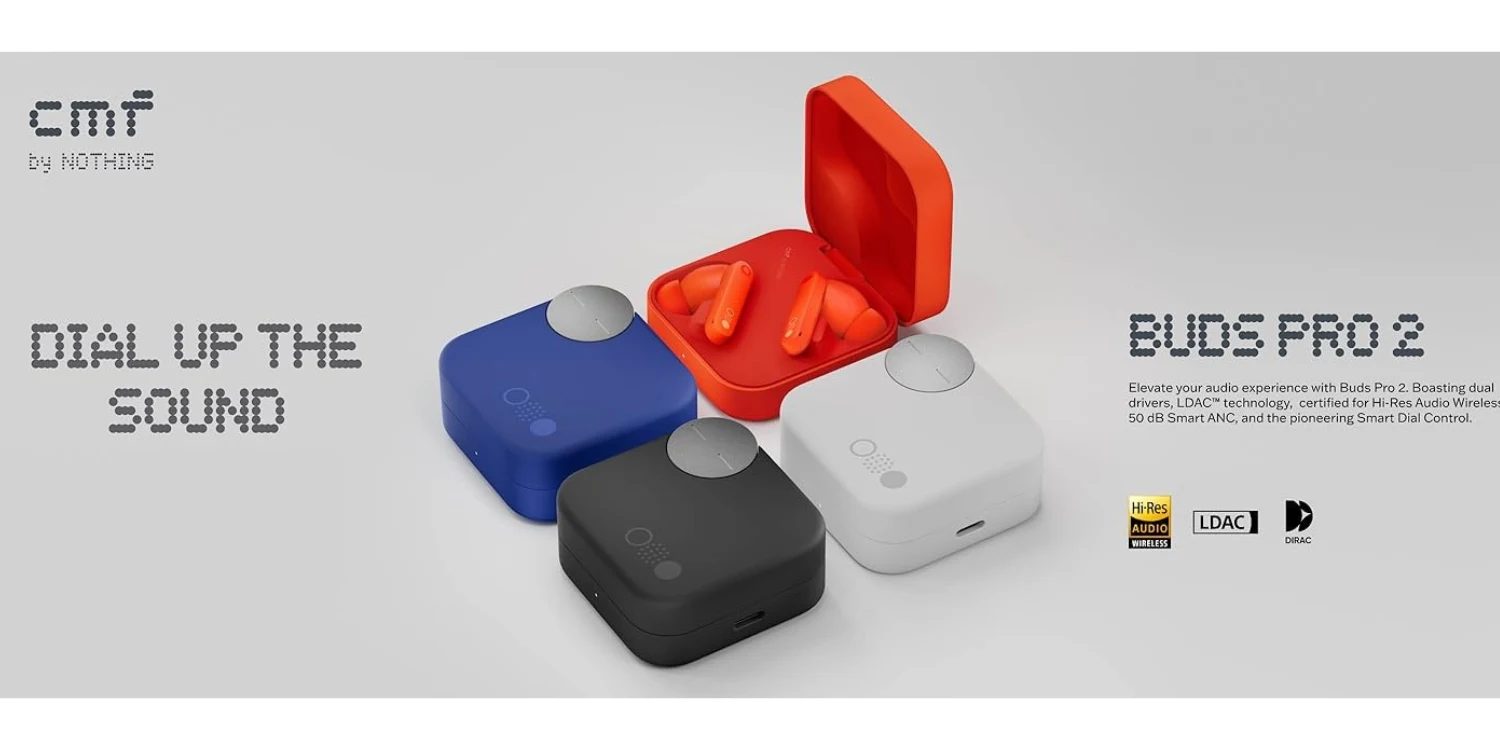 CMF Buds Pro 2 Hybrid ANC Wireless Earbuds: