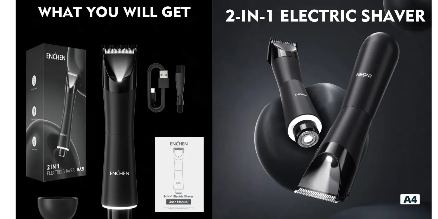 ENCHEN A4 2-in-1 electric groomer