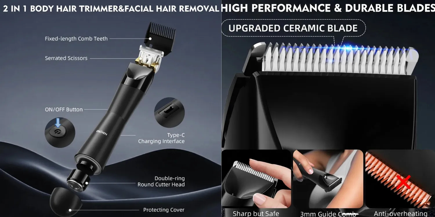 ENCHEN A4 2-in-1 electric groomer