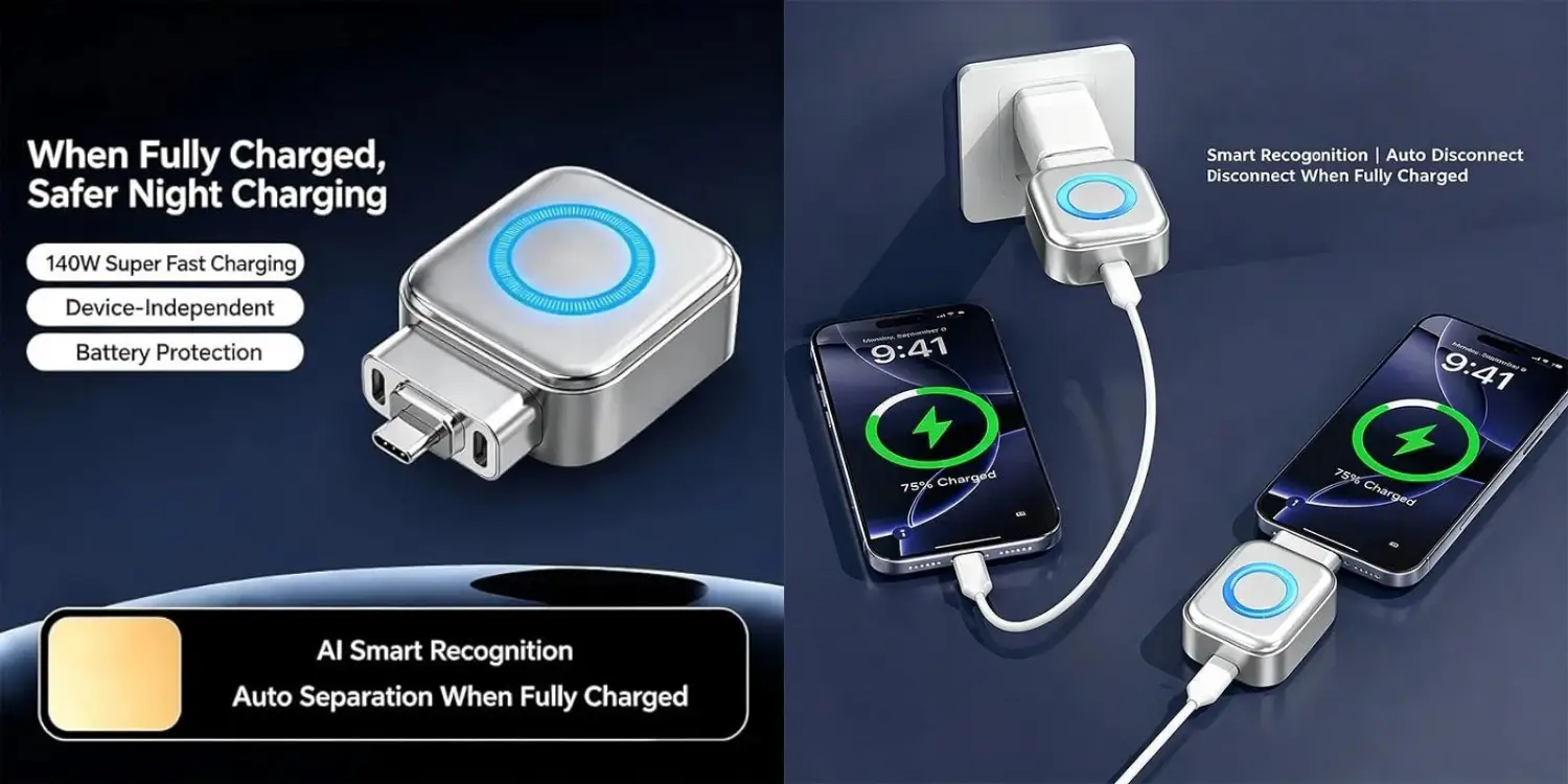 140W Auto Power-Off Fast Charging Adapter